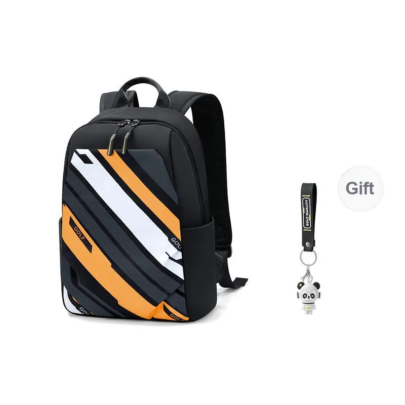 GOLF Water Repellent Fabric Early Morning School Backpack Small Size Men's Multicolor-5