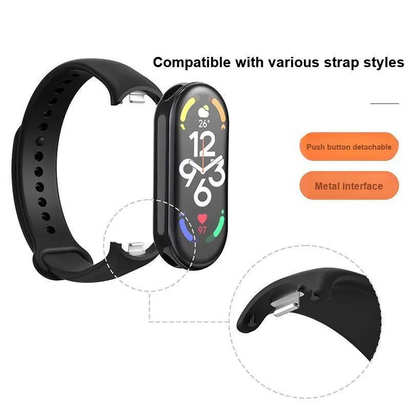 Bastion Xiaomi Compatibility Watch Band 150 240mm Silicone Material-2