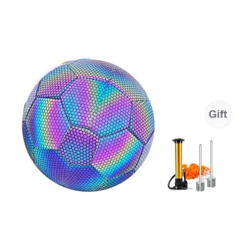 THREEHUAN Size 5 Soccer PU Machine Stitched Soccer Ball Unisex Dazzling Color