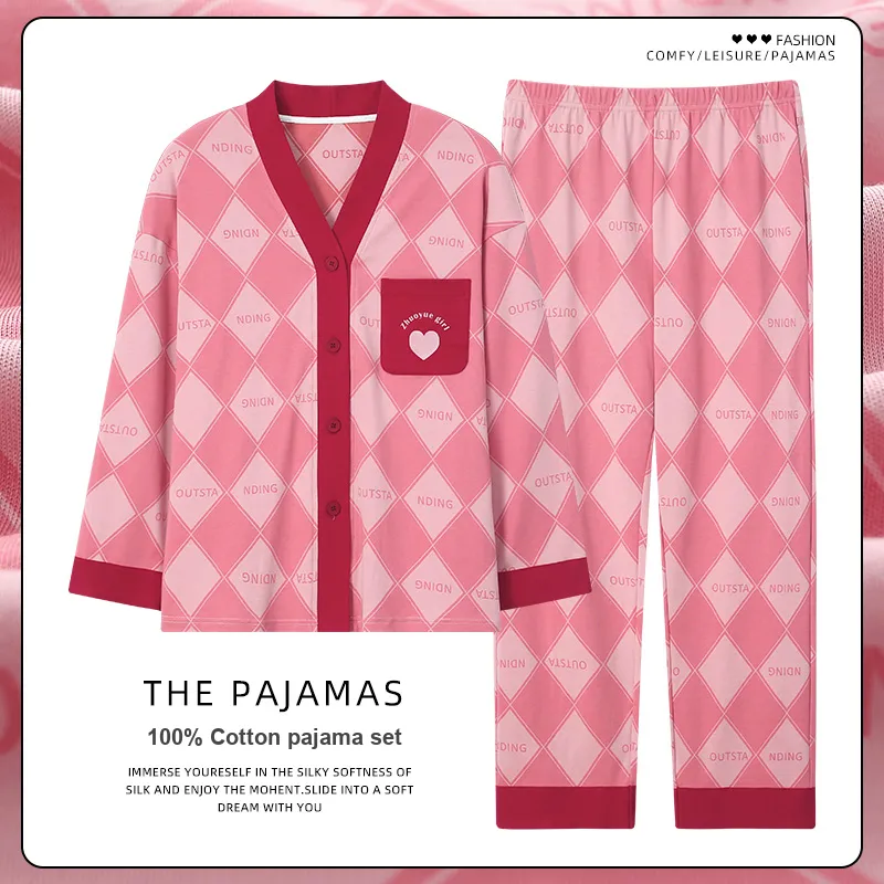 Maultiay Pajama Set Women's Red-1