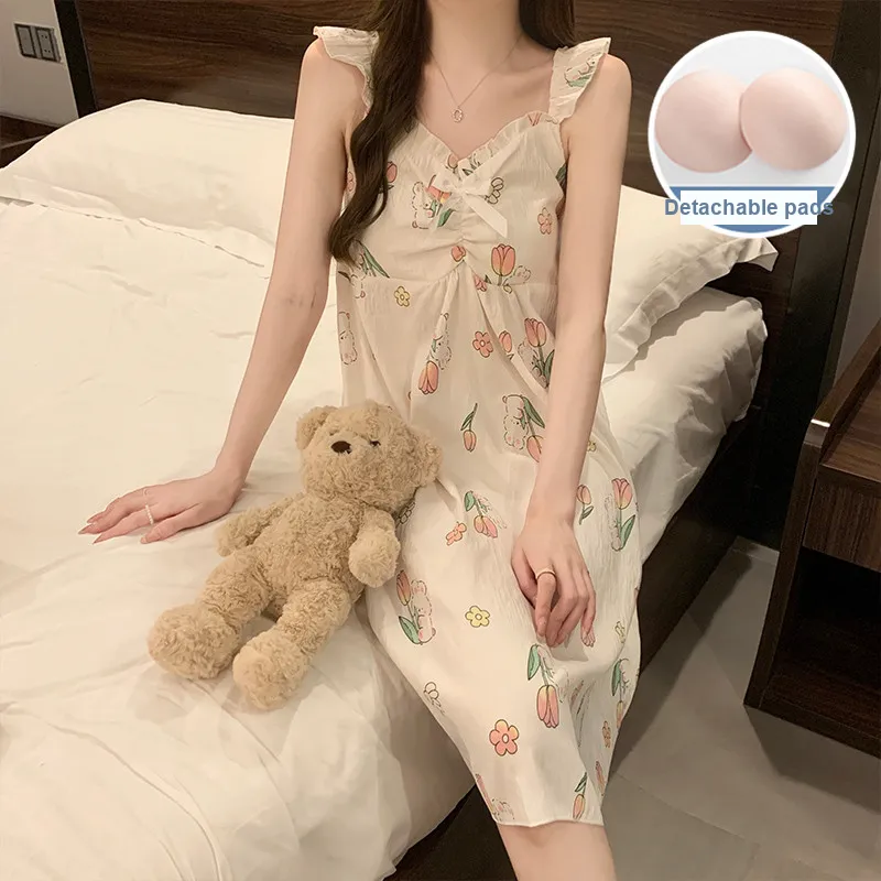 Ta Yan Nightgown Women's Apricot-2