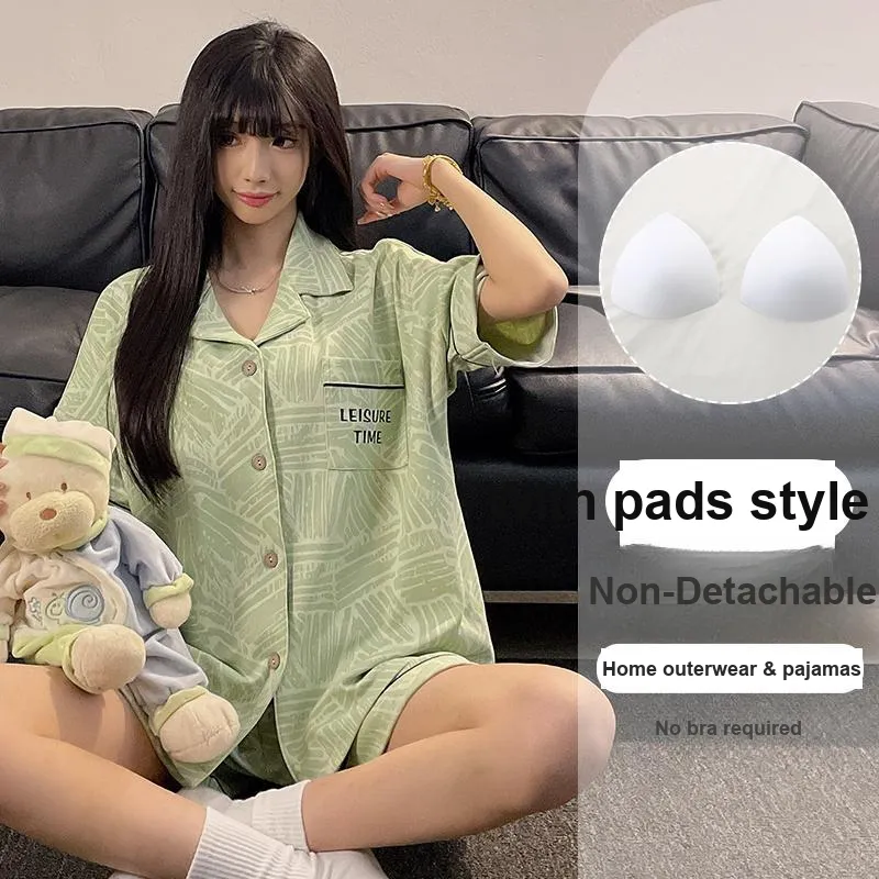 OUSHIBO Pajama Set Women's Matcha Green-3