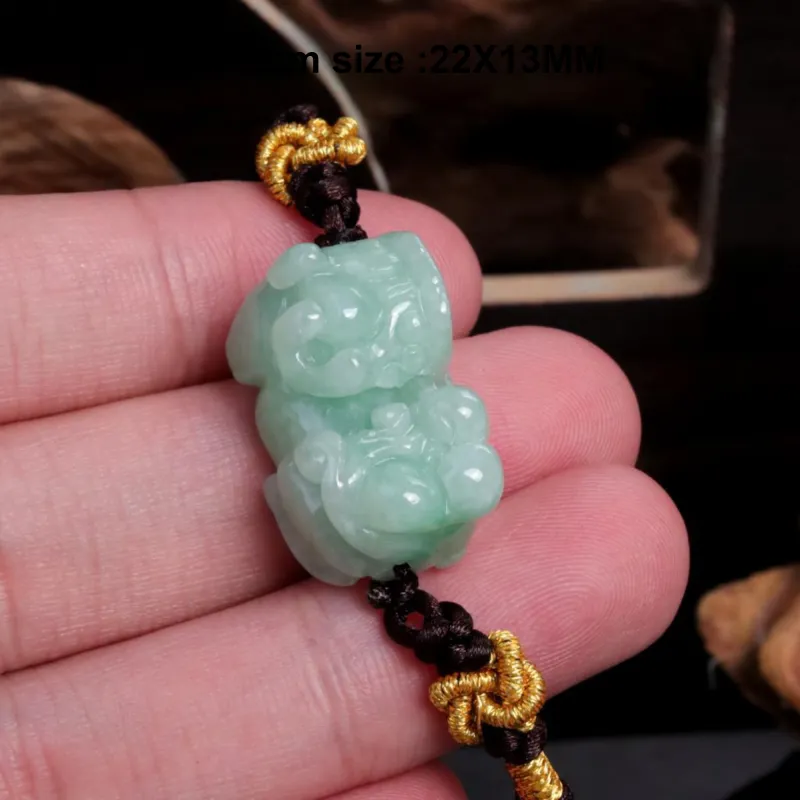 Pengshan Glutinous Jade Jadeite Bracelets Unisex-11