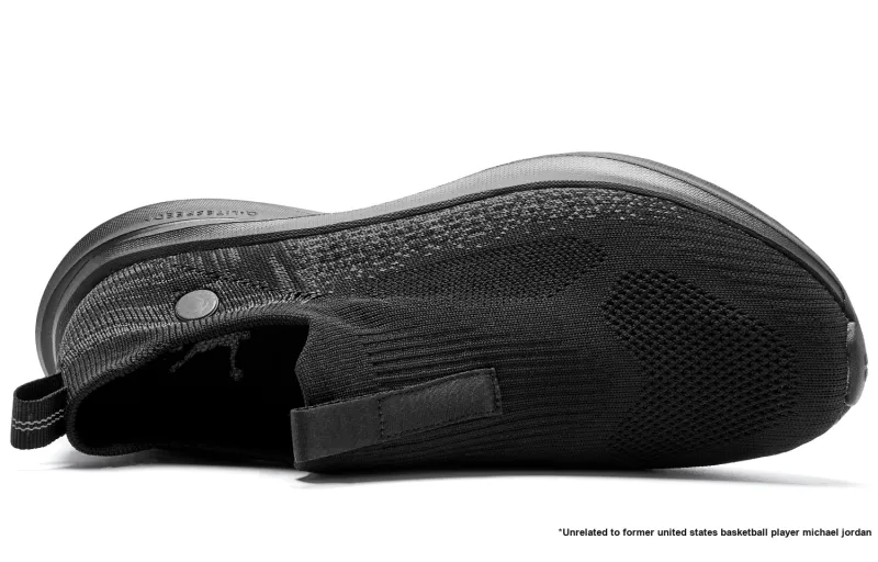 QIAODAN Shock Absorbers With Slip Resistant And Abrasion Resistant Properties Low Top Casual Running Shoes Men's Black-3