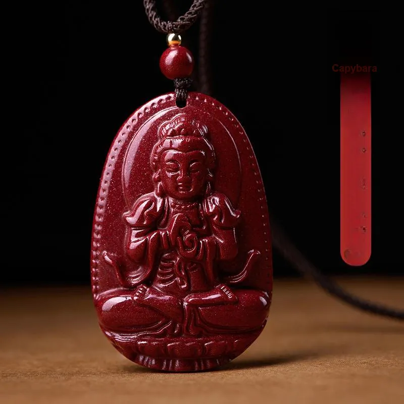 LOVING Reconstructed Cinnabar Necklaces Unisex-11