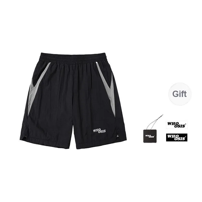 WHOOSIS Casual Shorts Unisex Black-0
