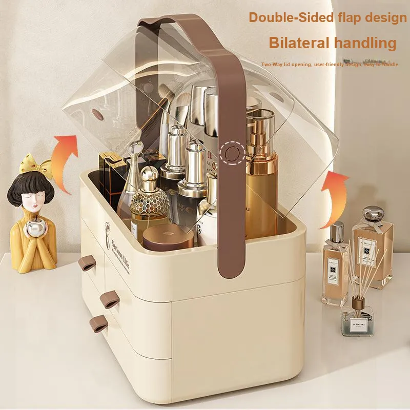 Gentle Welcome Thickened PET Cosmetics Storage Boxes-6