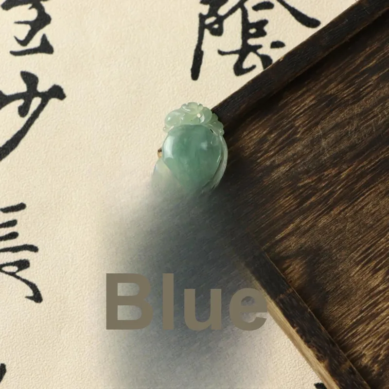 South Asia Bean Type Jadeite Pendants Unisex-1