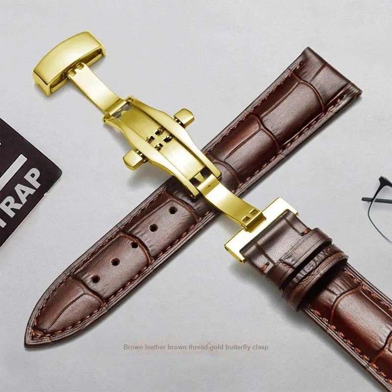 ZHISHENG Armani Omega, Rossini, Tissot, Mido, Casio DW Compatibility Watch Band 12 24mm Genuine Leather Material-17
