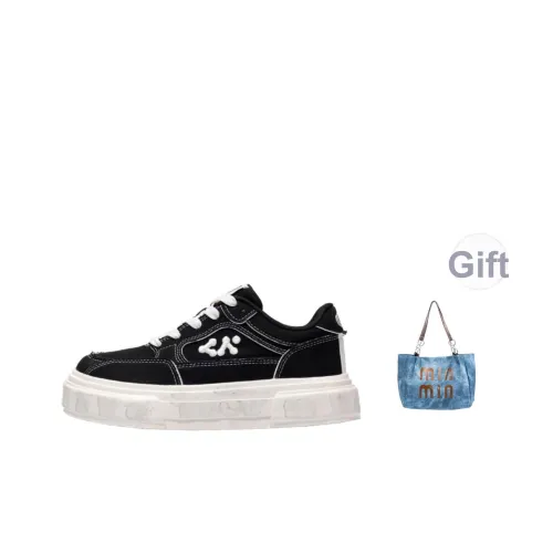 Размер CN покрытие против скольжения визуально увеличивает рост низкие кеды для скейтбординга унисекс черный