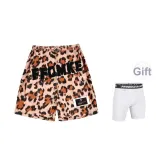 Classic Leopard Print with High-Stretch Pants in Black Letter