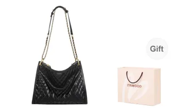 Miao Di PU Soft Leather Handbag Shoulder Bag Regular Women's Dai Mu Black