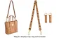 Brown (Print) Underarm Shoulder Strap 65cm[Underarm Length]+Abrasion-Resistant Buckle 1 Pair