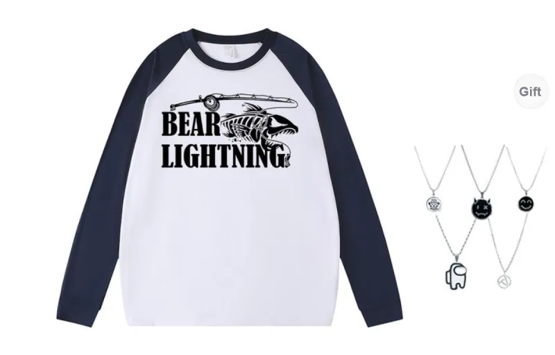 LIGHTNING BEAR T Shirts Unisex-16