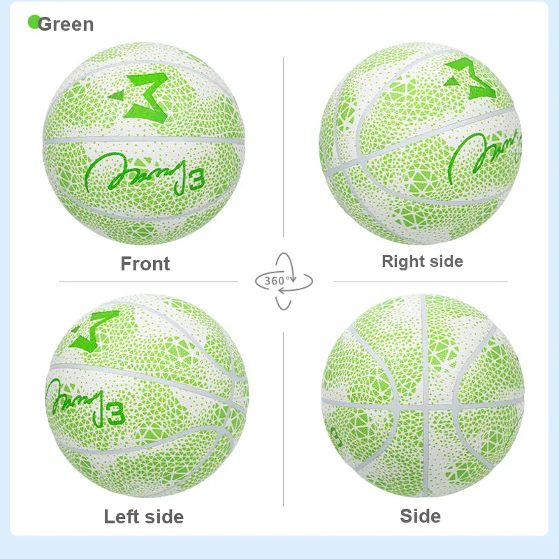 MARBURY Microfiber Leather Basketball Green Size 7 Training Unisex-7
