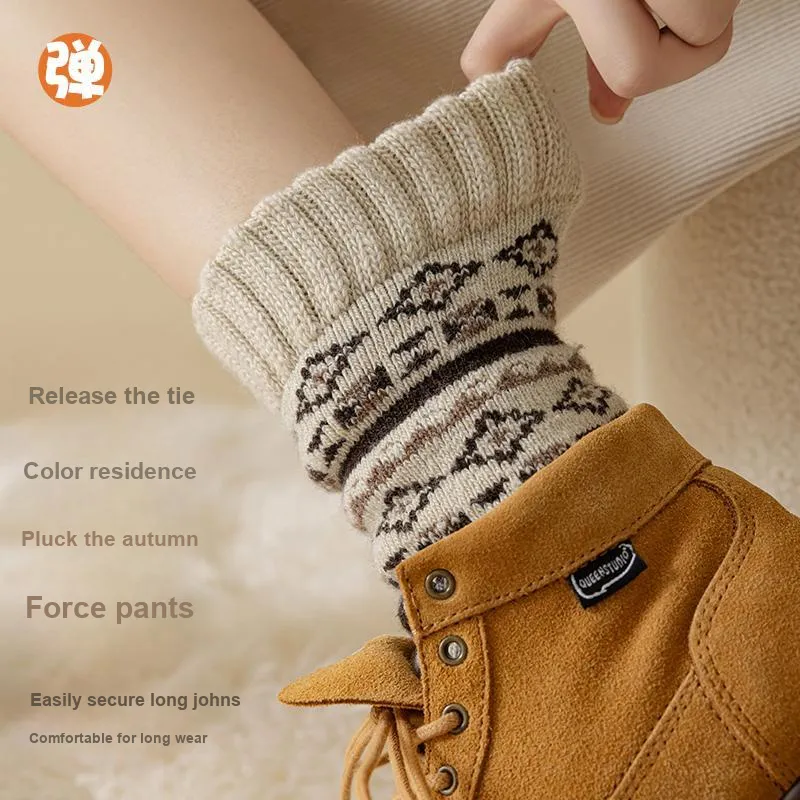 JIAZINI Mid Calf Socks Women's Combo Set-36