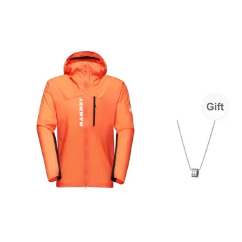 MAMMUT Aenergy WB Jackets Coats Unisex Deep Orange Comes With Necklace