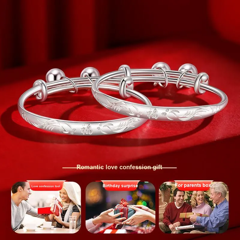 CHOW TAI SENG Sterling Silver 990 Bangles Kids'-2