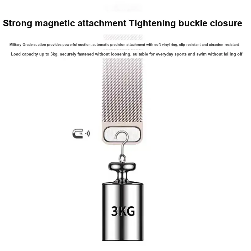 MUZHITIANKONG Apple Compatibility Watch Band 22.5 25.3cm Stainless Steel Material-4