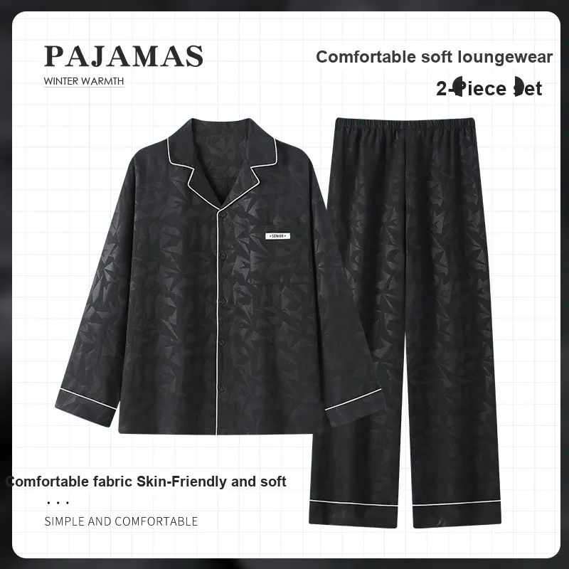 Maultiay Pajama Set Men's Black-1