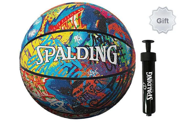 SPALDING Graffiti PU Basketball Multicolor Size 7 Street Men's-2