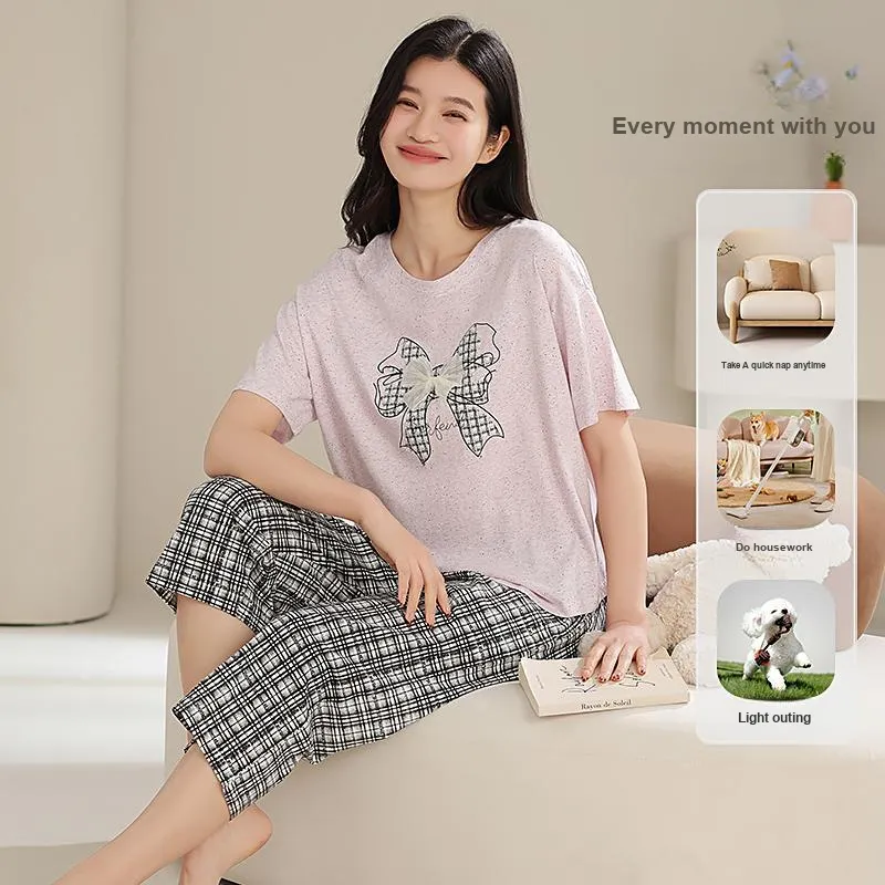 WANANNI Pajama Set Women's Purple Pink-2