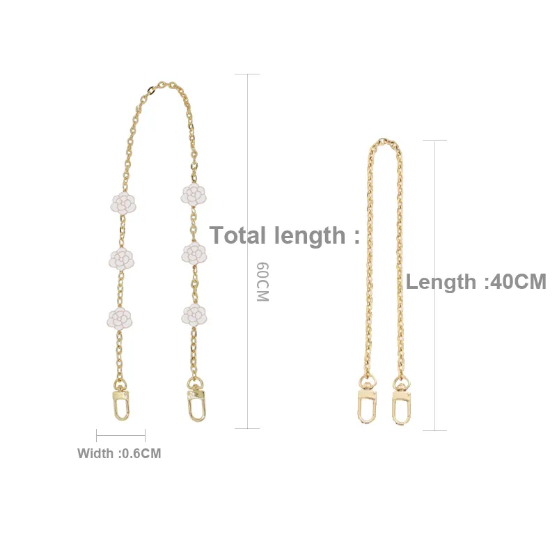 Metal Bag Shoulder Strap Women's Gold-13