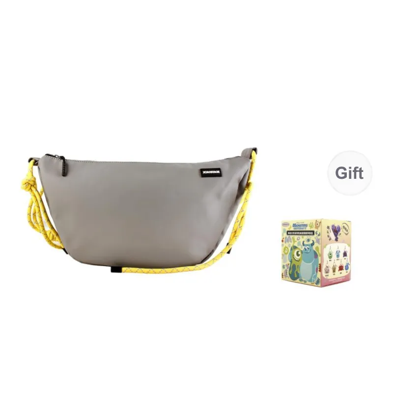 BACKSTAGE Polyester Dumpling Bag Shoulder Bag Crossbody Bag Unisex White/Blue/Black/Gray-0