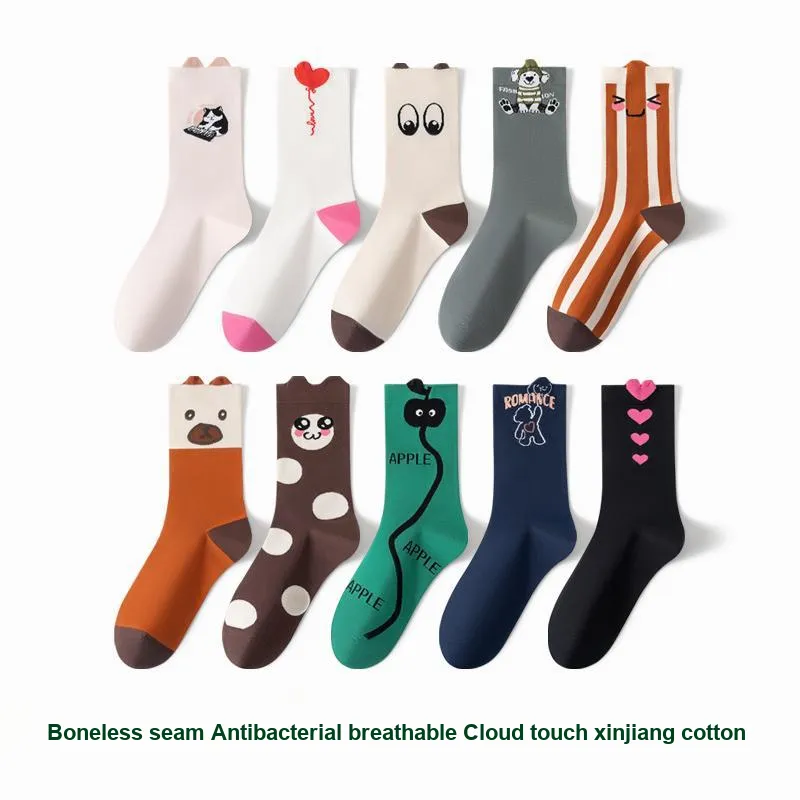 Caramella Mid Calf Socks Women's 4 Pack-1