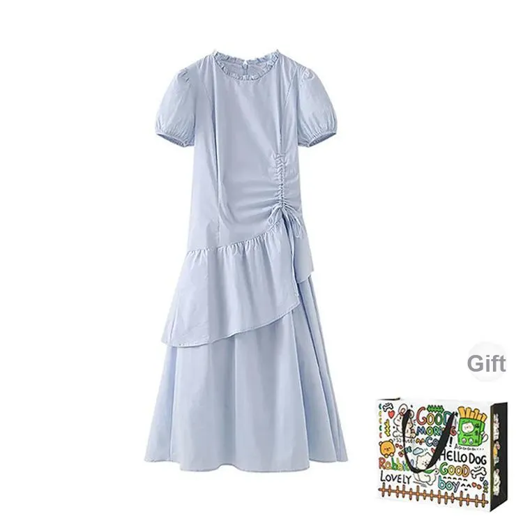 OURUOKE Short Sleeved Dress Women's-0