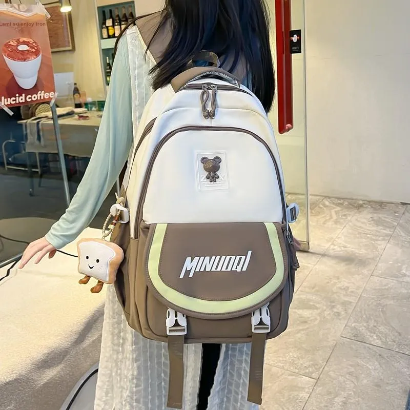 YUANTUZHE Twill Backpack Regular Unisex Multicolor-5