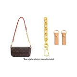 Gold Extender Chain 15cm+Abrasion-Resistant Buckle 1 Pair