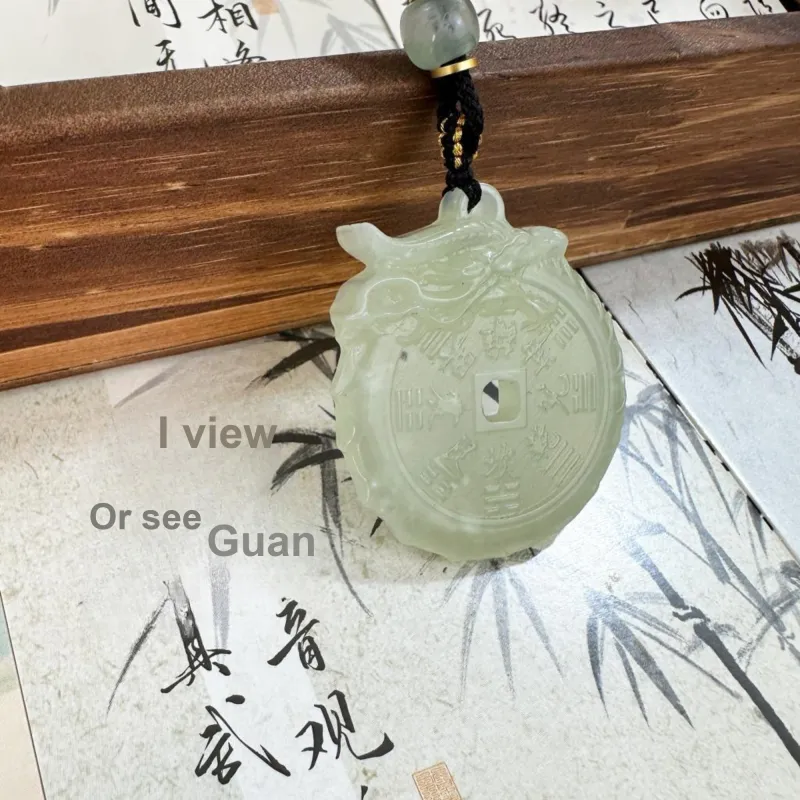Tang Zhi Serpentine Jade Necklaces Unisex-2