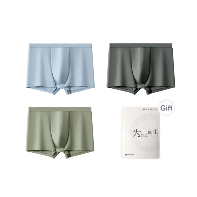 Red Bean Underpants Men's Shopping Bag 3 Pack-0