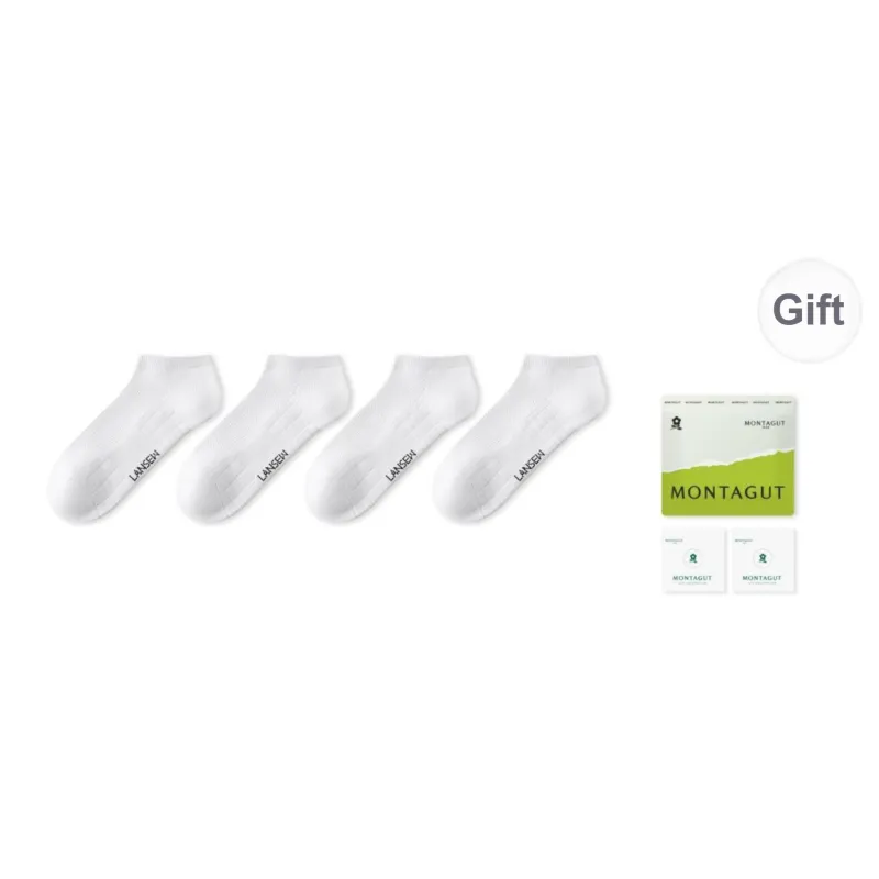 Montagut Mid Calf Socks Unisex 4 Pack-12