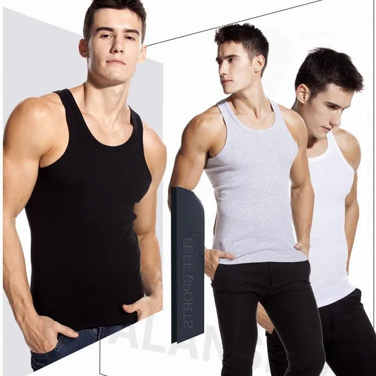 Cotton Gene Men Tank Tops-3