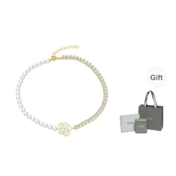 YPYN Alloy Necklaces Women's White Gold