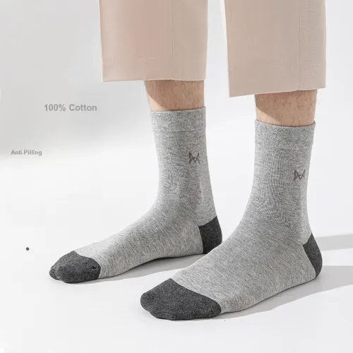 MIIOW Mid Calf Socks Men's Box 5 Pack