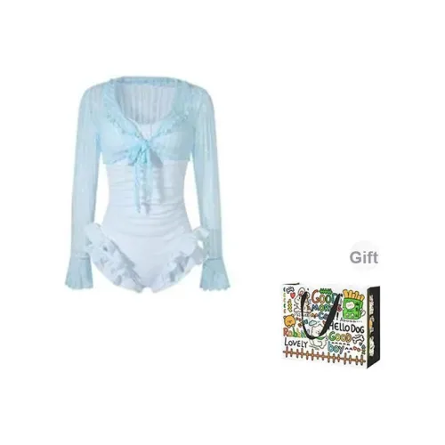 Dippanis Синий В комплекте сумка для покупок Женские Наборы купальников