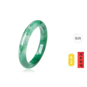 Zheng Tai Fook African Emerald Bangles Women's