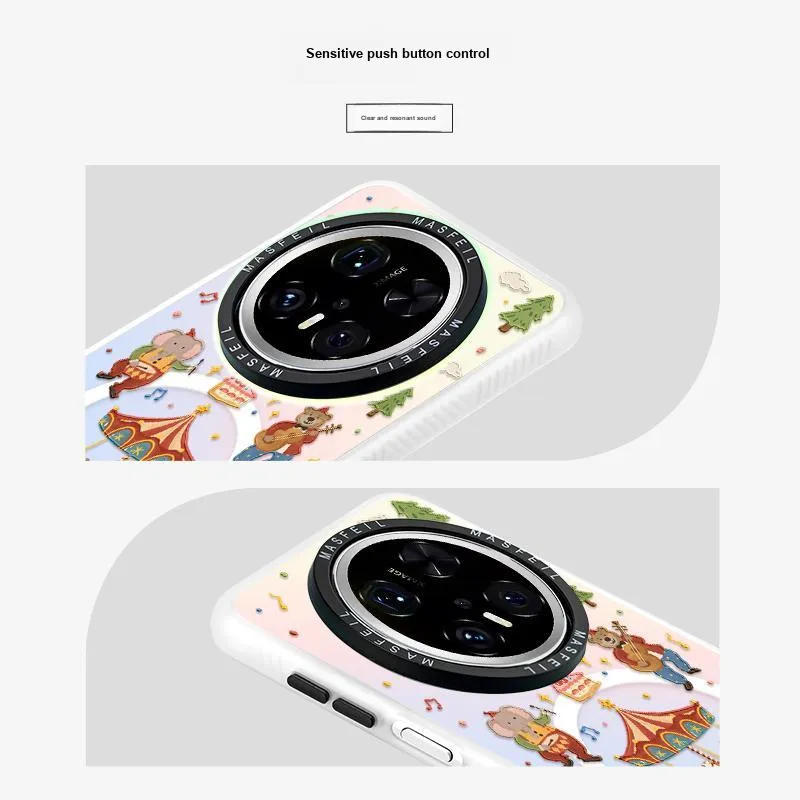 Marsfield Acrylic Material Double Layer IMD Laser Magnetic Case Myersphill Compatibility  Huawei Mate 70/60/50/40 Pro-4