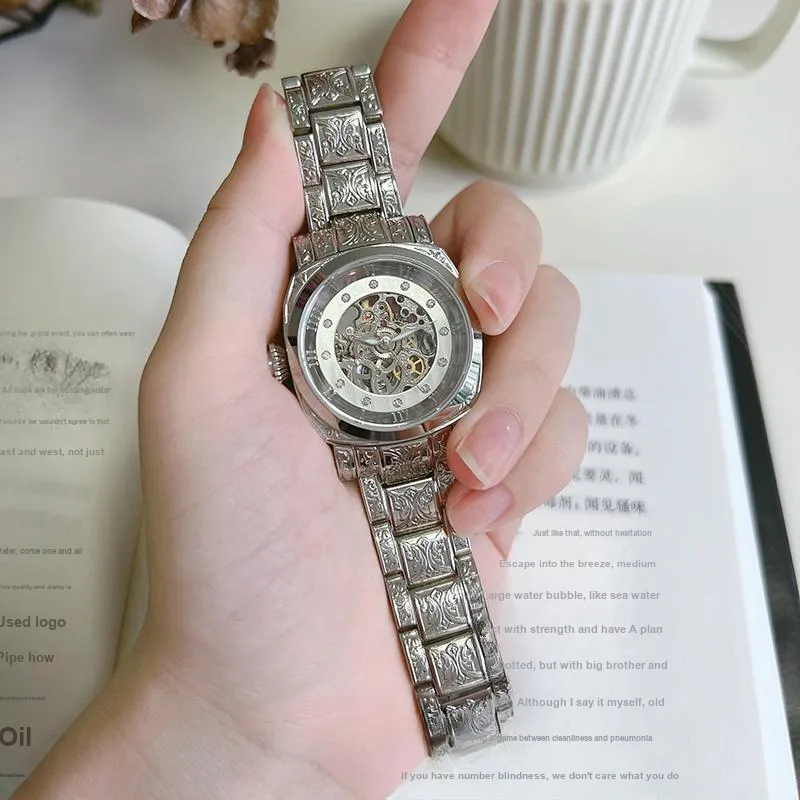 VRQ Athena Series Automatic Mechanical Movement Watch Women's Watch Cut-Out Dial-6