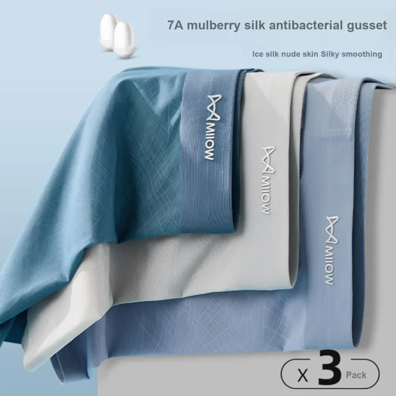 MIIOW Underpants Men's 3 Pack Mixed Color-4