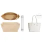 Glacier White New Arrival Stress Relief Shoulder Strap Pad+Beige Zipper Anti-Theft Liner