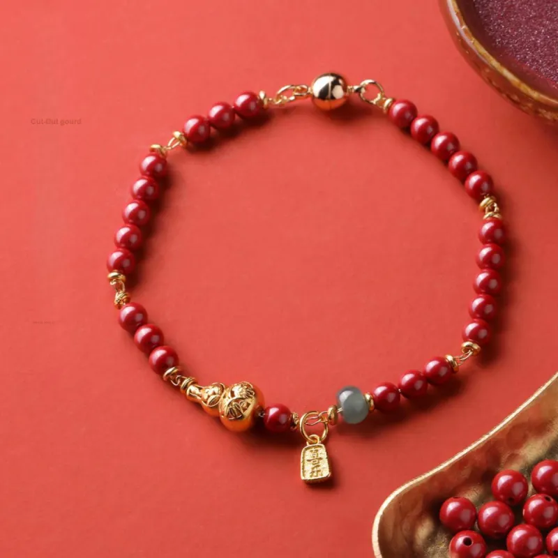 Lingfei Cinnabar Bracelets Women's-2