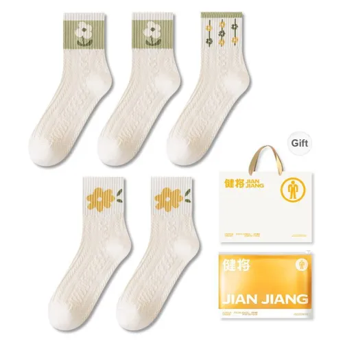 Master Mid Calf Socks Women's Box 5 Pack
