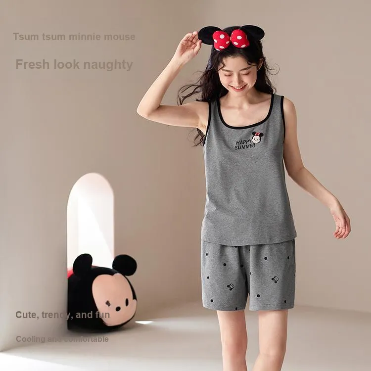 JINGYUN x Disney Pajama Set Women's Starlight Gray-2