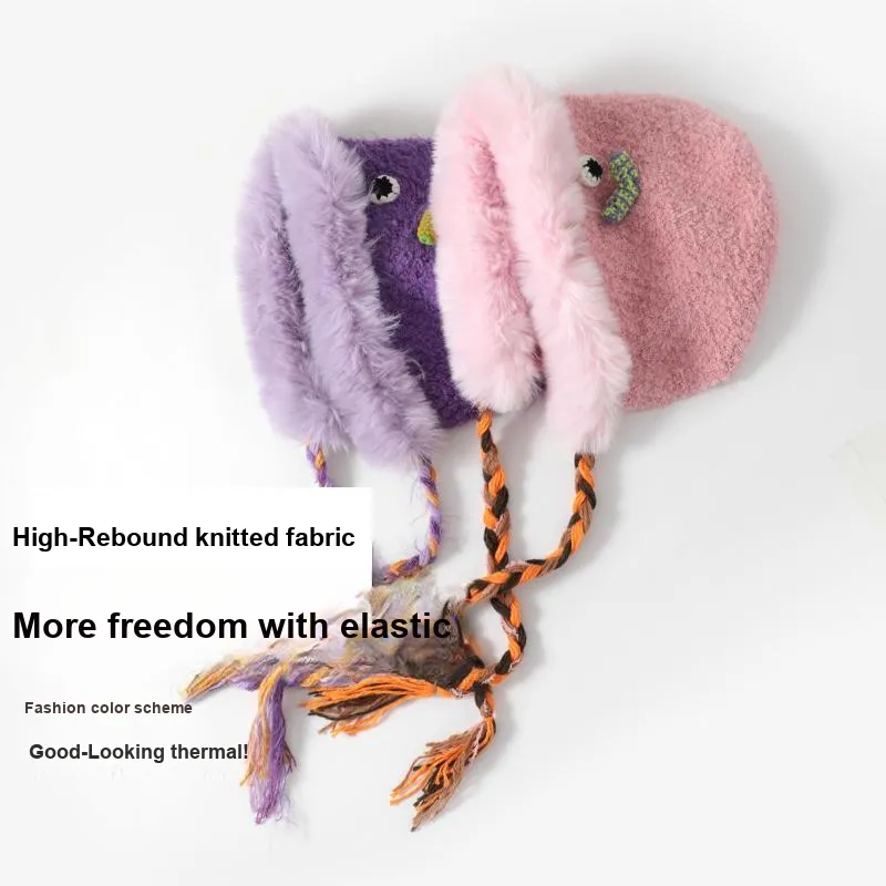 Shizhu Thickened Hoods & Plush Hats Women's-4