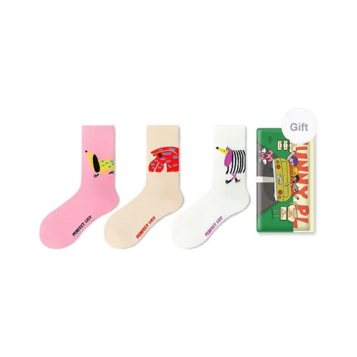 PL Носки Crew Унисекс Сумка для покупок 3 упаковки Смешанные цвета