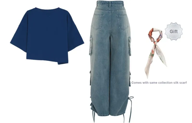 SNBL Jeans Women's Street Singer T Shirt+Pants-1